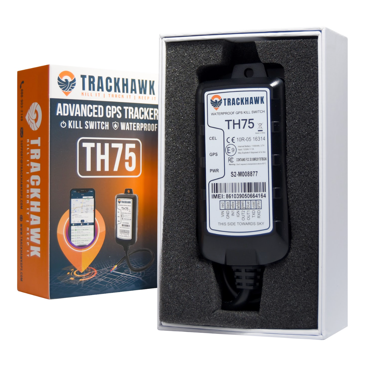 Trackhawk TH75 Waterproof GPS – Marine Grade